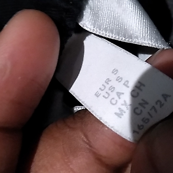 Black Paperbag Waist Shorts with deep pockets and no zip fly just button - Picture 5 of 5